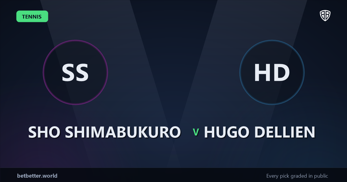 Sho Shimabukuro vs Hugo Dellien Prediction & Picks: Smart Betting Angles
