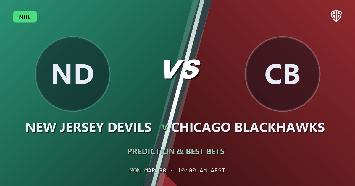 New Jersey Devils vs Chicago Blackhawks Prediction & Picks (Spencer Knight Key Factor): Winning Game Angles