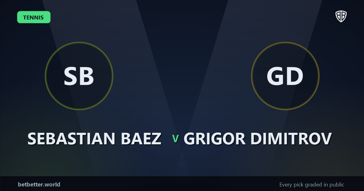 Sebastian Baez vs Grigor Dimitrov Prediction & Picks: Winning Game Angles