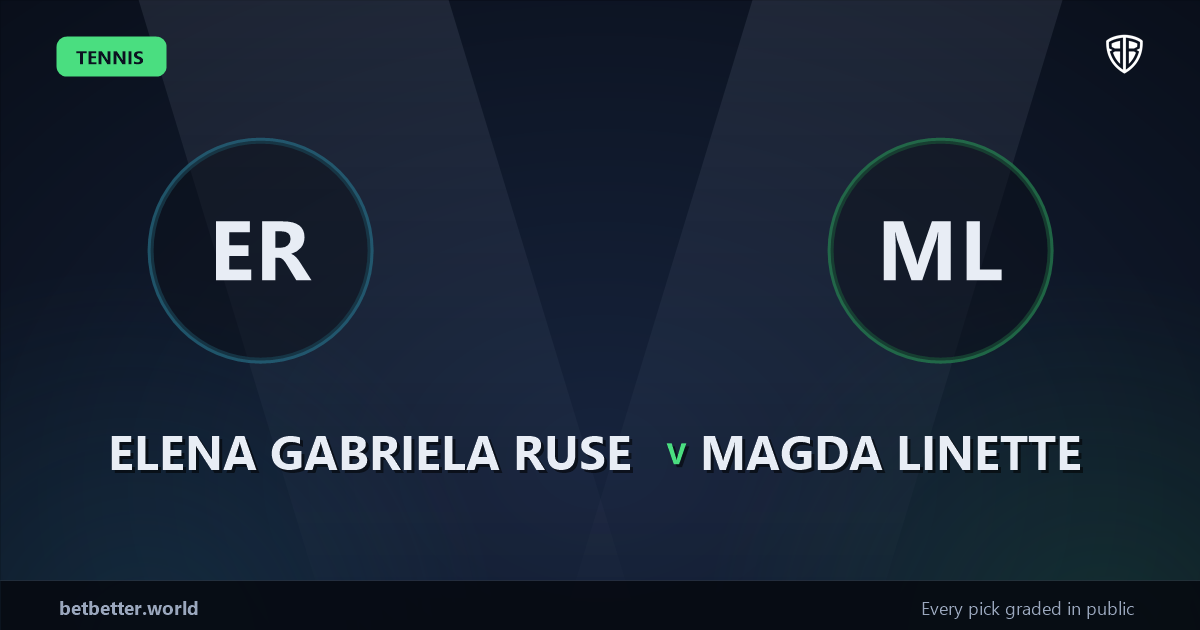 Elena Gabriela Ruse vs Magda Linette Prediction & Picks: Full Match Breakdown & Bets