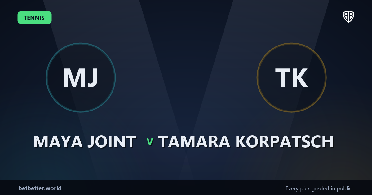 Maya Joint vs Tamara Korpatsch Prediction & Picks: Stat-Based Insights