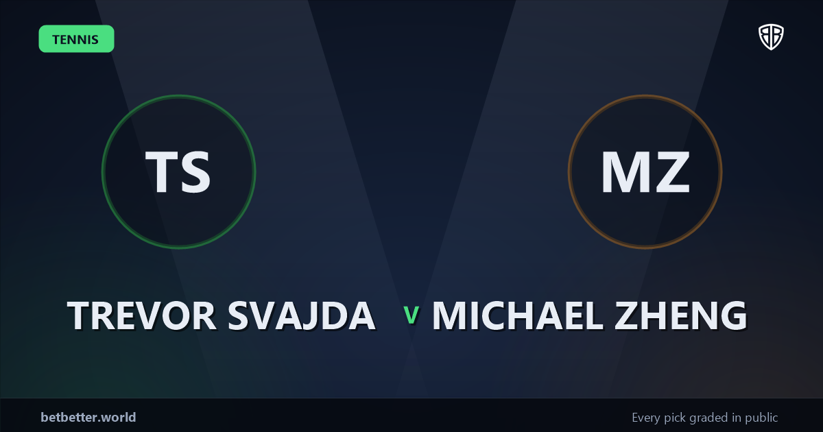 Trevor Svajda vs Michael Zheng Prediction & Picks: High-Value Opportunity