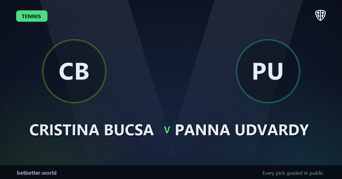 Cristina Bucsa vs Panna Udvardy Prediction & Picks: Our Expert Analysis