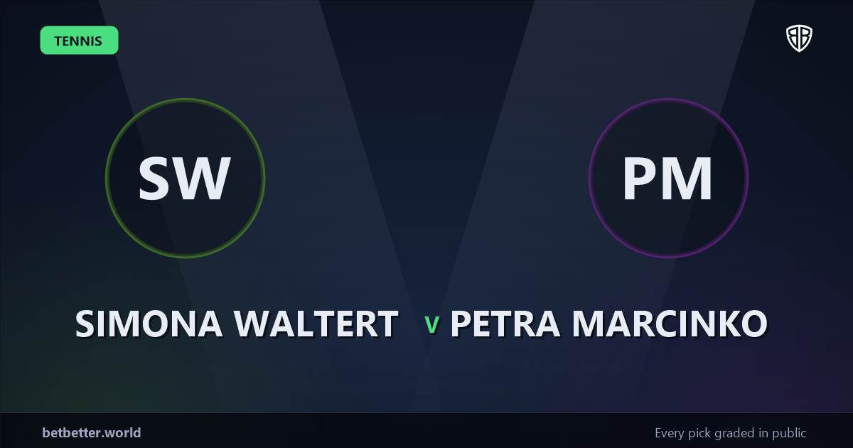 Simona Waltert vs Petra Marcinko Prediction & Picks: Winning Game Angles