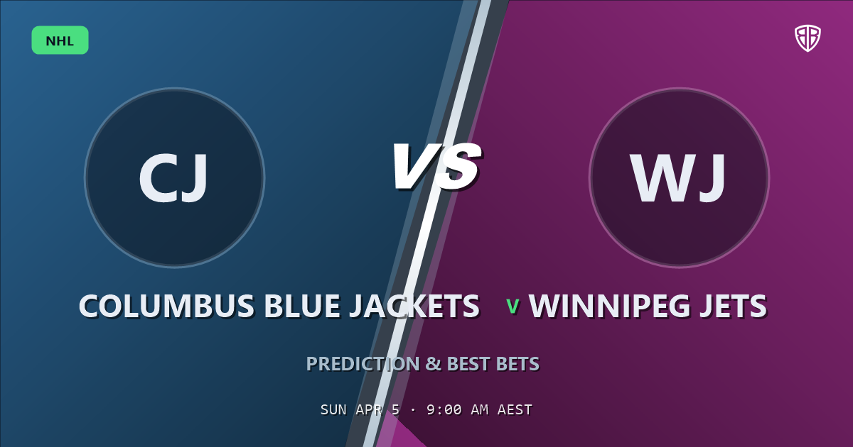 Columbus Blue Jackets vs Winnipeg Jets Prediction & Picks (Jet Greaves Key Factor): Expert Betting Guide