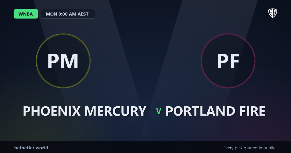 Phoenix Mercury vs Portland Fire Prediction & Picks (Kahleah Copper Key Factor): High-Value Opportunity