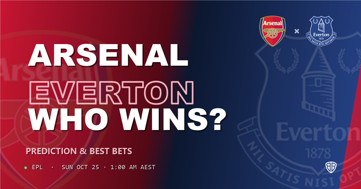 Arsenal vs Everton Prediction & Picks (EPL), October 24, 2026