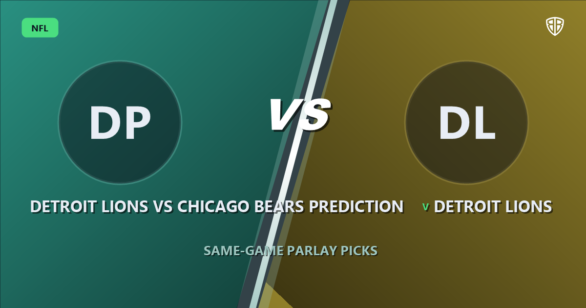 Detroit Lions vs Chicago Bears Prediction & Same Game Parlay Picks: Best SGP Options