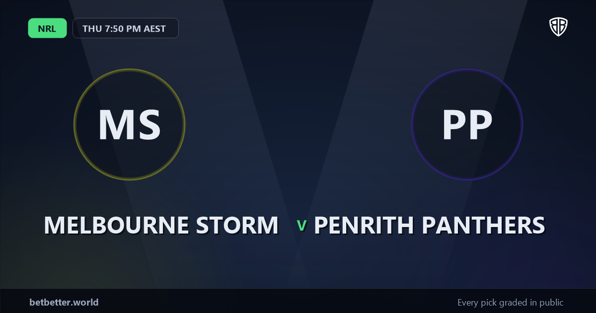 Melbourne Storm vs Penrith Panthers Prediction & Picks: Winning Game Angles