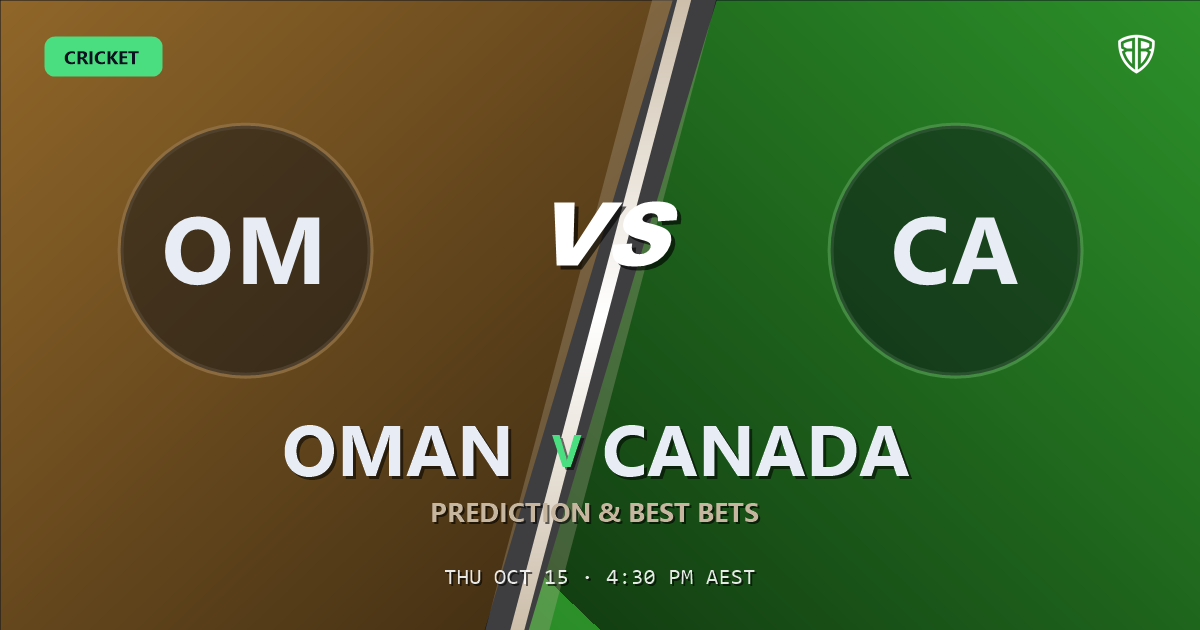 Oman vs Canada Prediction & Picks, October 15, 2026