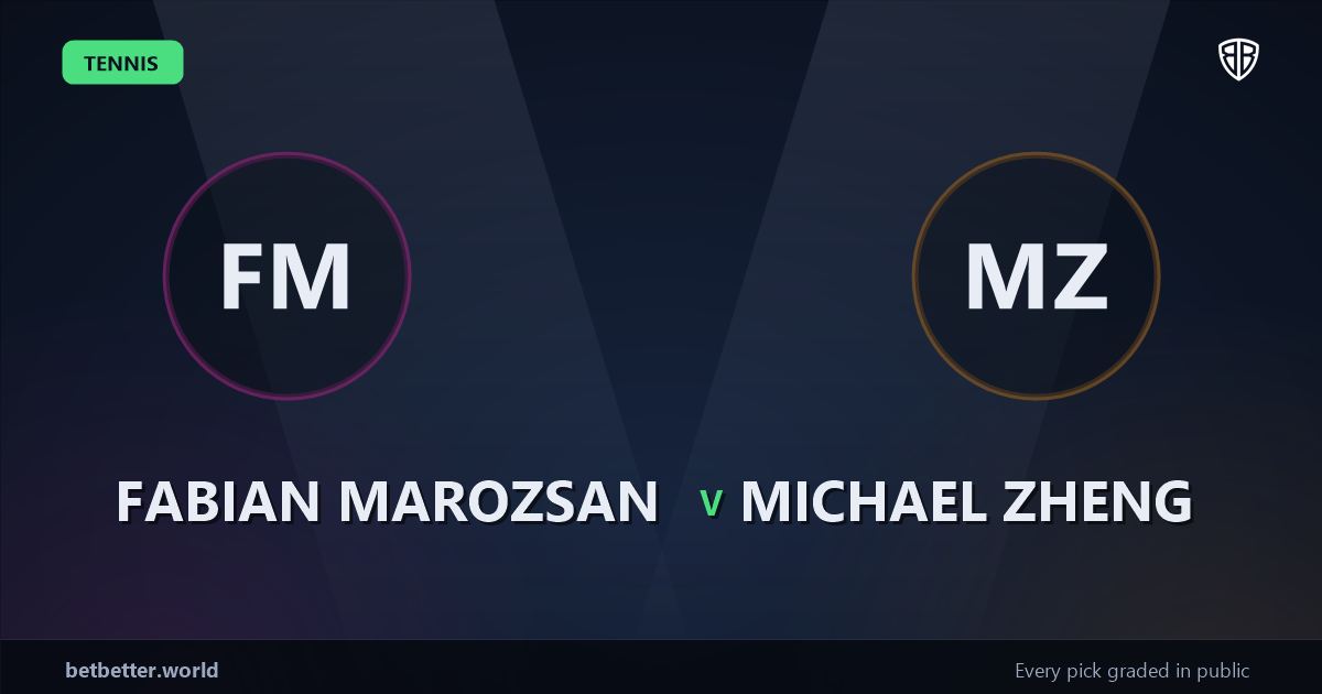 Fabian Marozsan vs Michael Zheng Prediction & Picks: Winning Game Angles