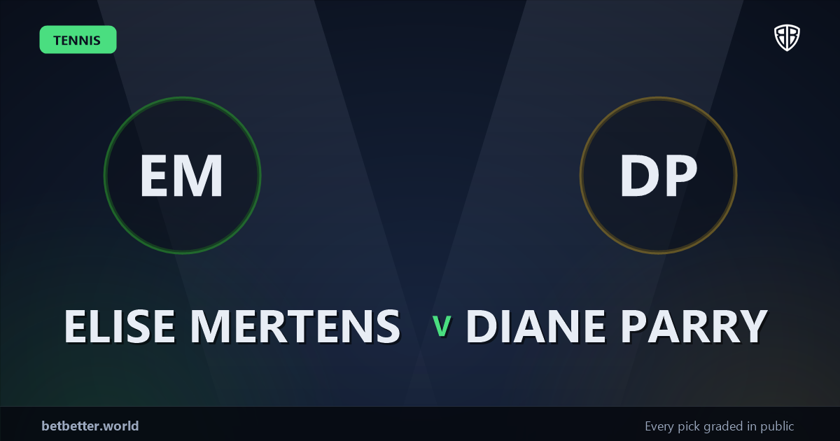 Elise Mertens vs Diane Parry Prediction & Picks: Don't Miss These Odds