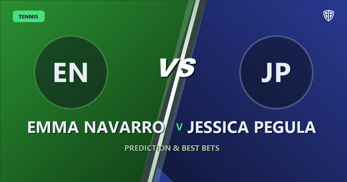 Emma Navarro vs Jessica Pegula Prediction & Picks: Analytics Breakdown