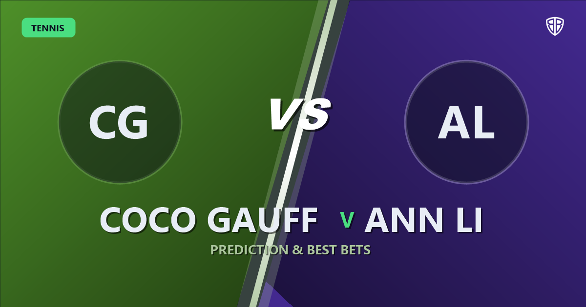 Coco Gauff vs Ann Li Prediction & Picks: Odds Analysis & Top Props