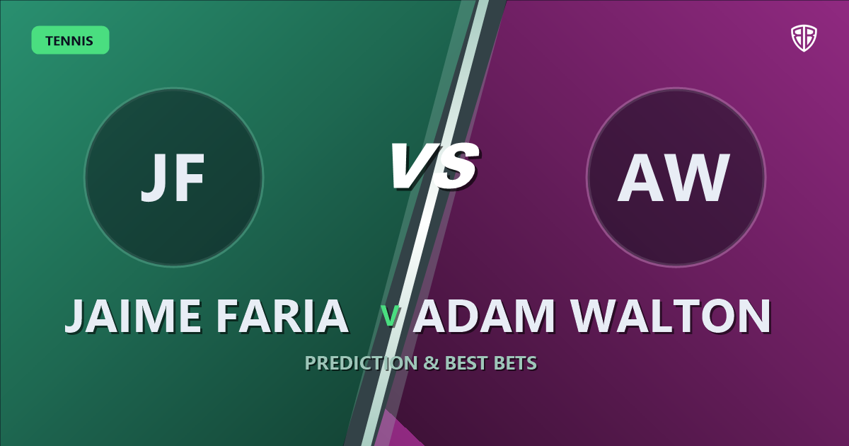 Jaime Faria vs Adam Walton Prediction & Picks: Don't Miss These Odds