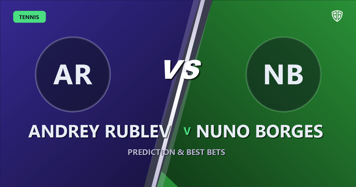 Andrey Rublev vs Nuno Borges Prediction & Picks: Odds Analysis & Top Props