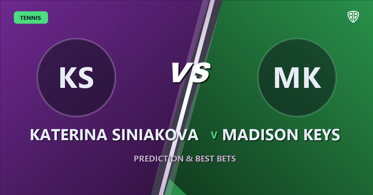 Katerina Siniakova vs Madison Keys Prediction & Picks: Analytics Breakdown