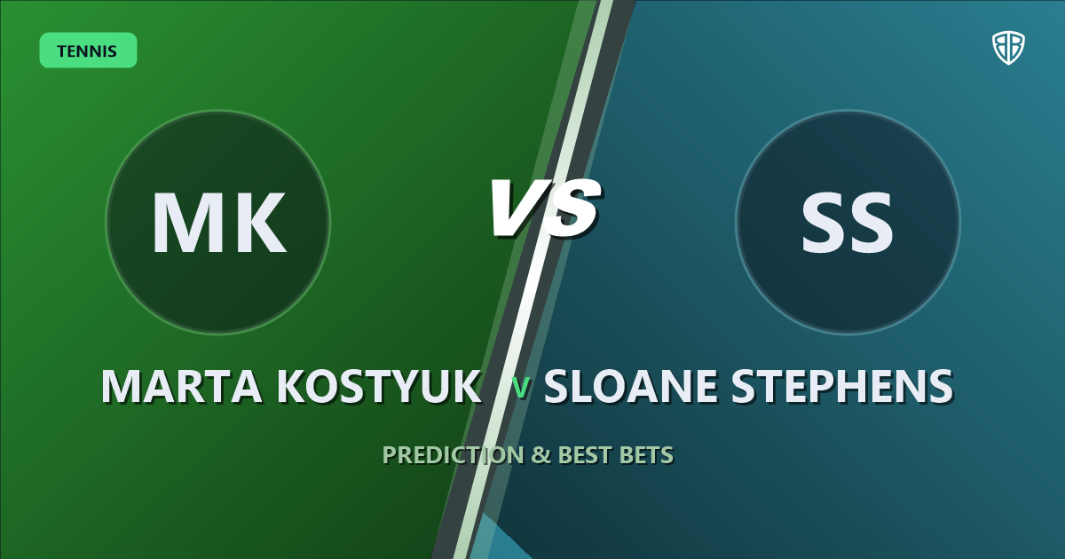 Marta Kostyuk vs Sloane Stephens Prediction & Picks: Full Match Breakdown & Bets