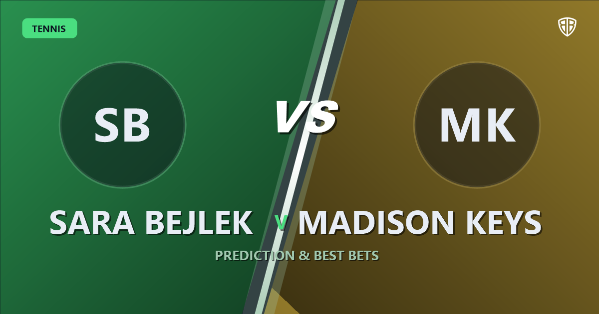 Sara Bejlek vs Madison Keys Prediction & Picks: Stat-Based Insights