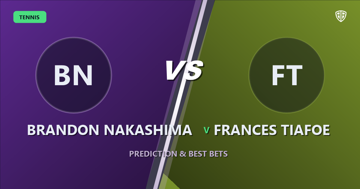Brandon Nakashima vs Frances Tiafoe Prediction & Picks: Don't Miss These Odds