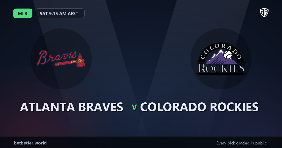 Atlanta Braves vs Colorado Rockies Prediction & Picks: Full MLB Breakdown & Bets