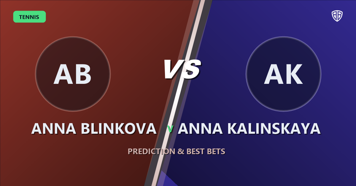 Anna Blinkova vs Anna Kalinskaya Prediction & Picks: Smart Betting Angles