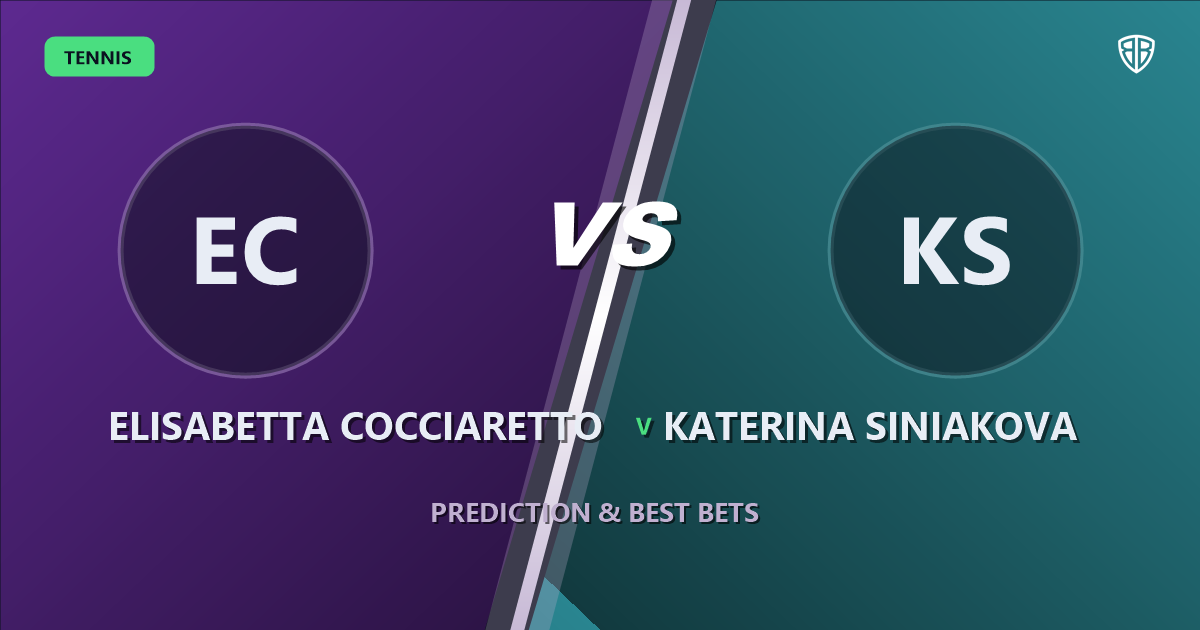 Elisabetta Cocciaretto vs Katerina Siniakova Prediction & Picks: Winning Game Angles