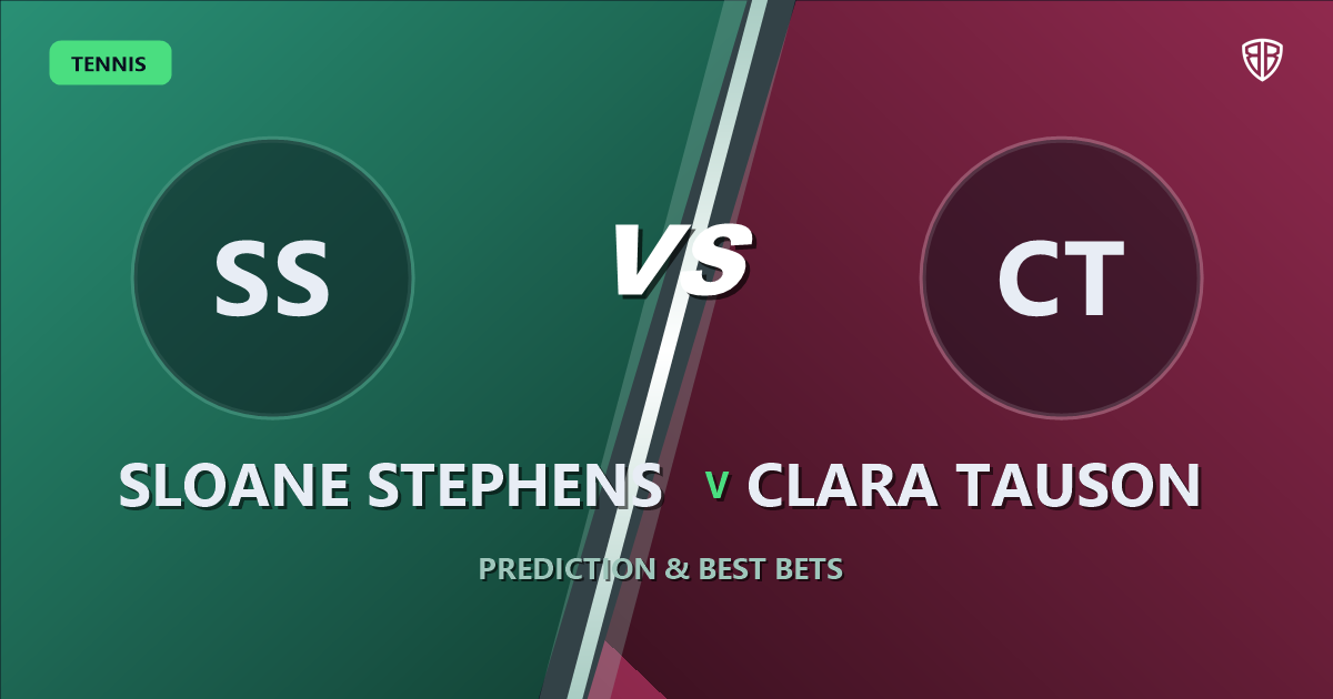 Sloane Stephens vs Clara Tauson Prediction & Picks: Analytics Breakdown