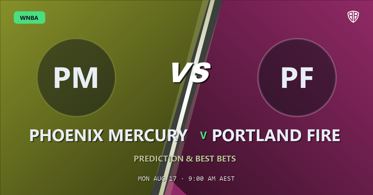 Phoenix Mercury vs Portland Fire Prediction & Picks (DeWanna Bonner Key Factor): High-Value Opportunity