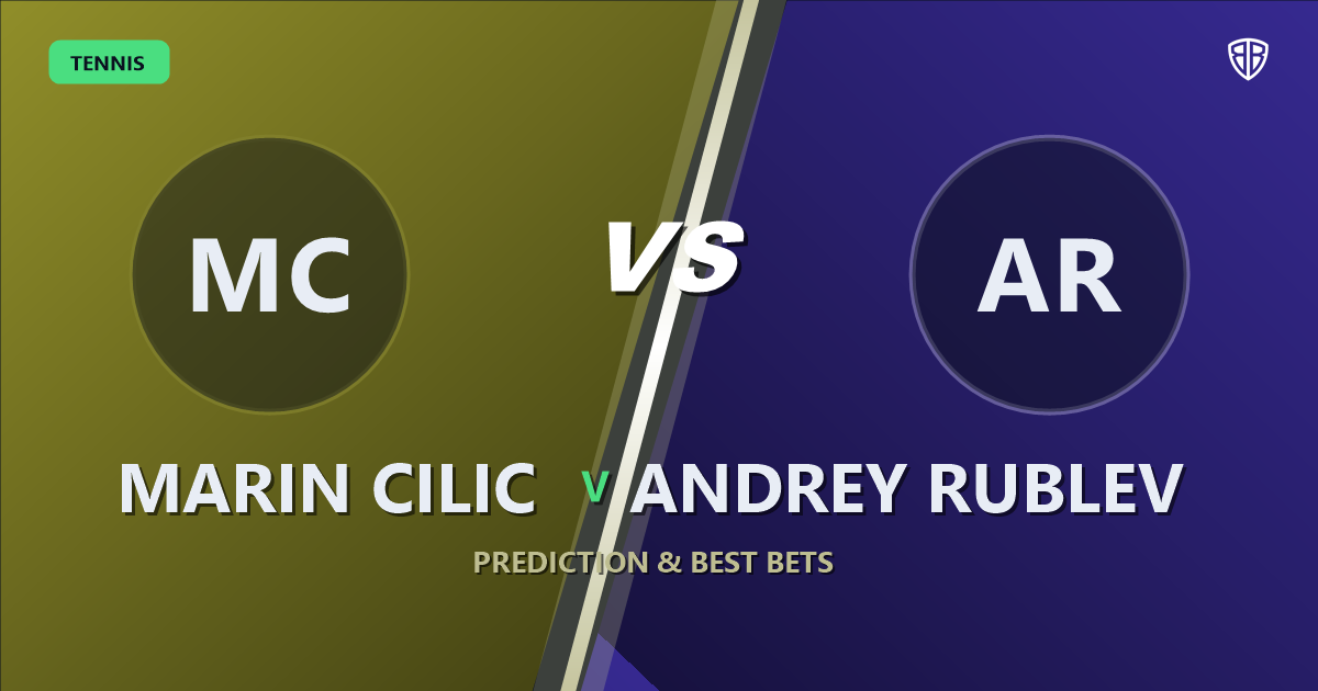 Marin Cilic vs Andrey Rublev Prediction & Picks: Smart Betting Angles