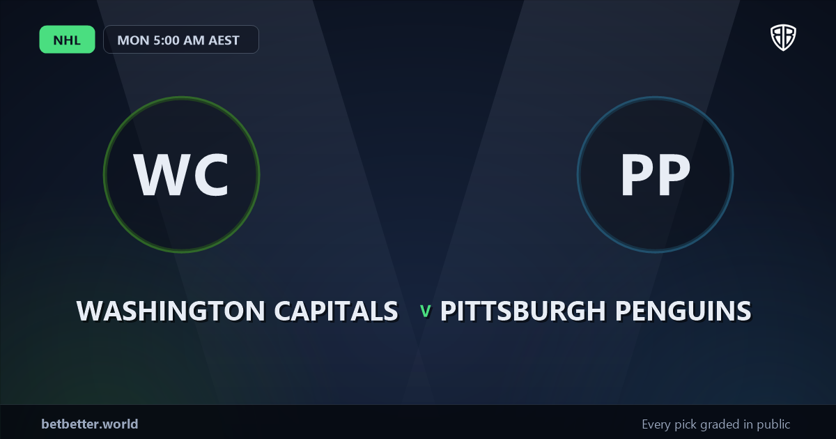 Washington Capitals vs Pittsburgh Penguins Prediction & Picks: Winning Game Angles