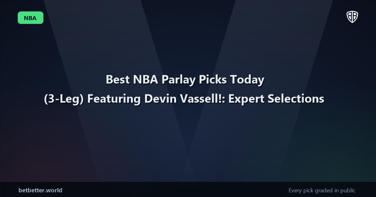 Best NBA Parlay Picks Today, Tuesday 03/10 (3-Leg) Featuring Devin Vassell!: Expert Selections