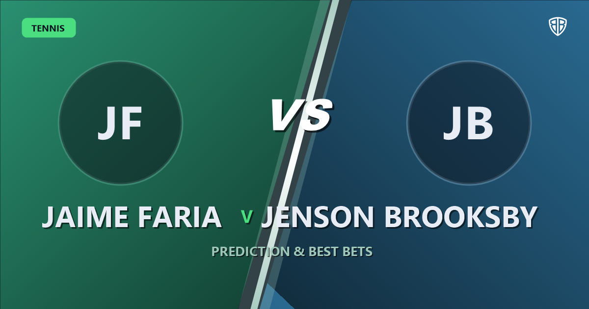 Jaime Faria vs Jenson Brooksby Prediction & Picks: High-Value Opportunity