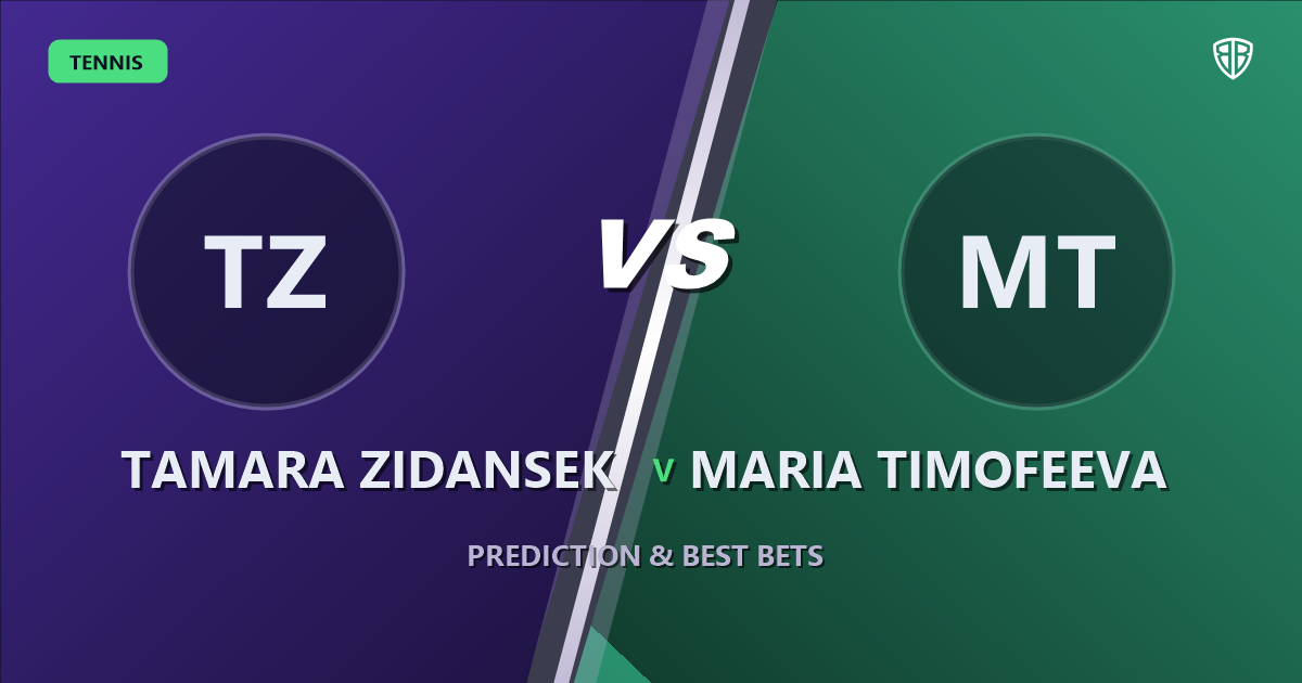 Tamara Zidansek vs Maria Timofeeva Prediction & Picks: Full Match Breakdown & Bets