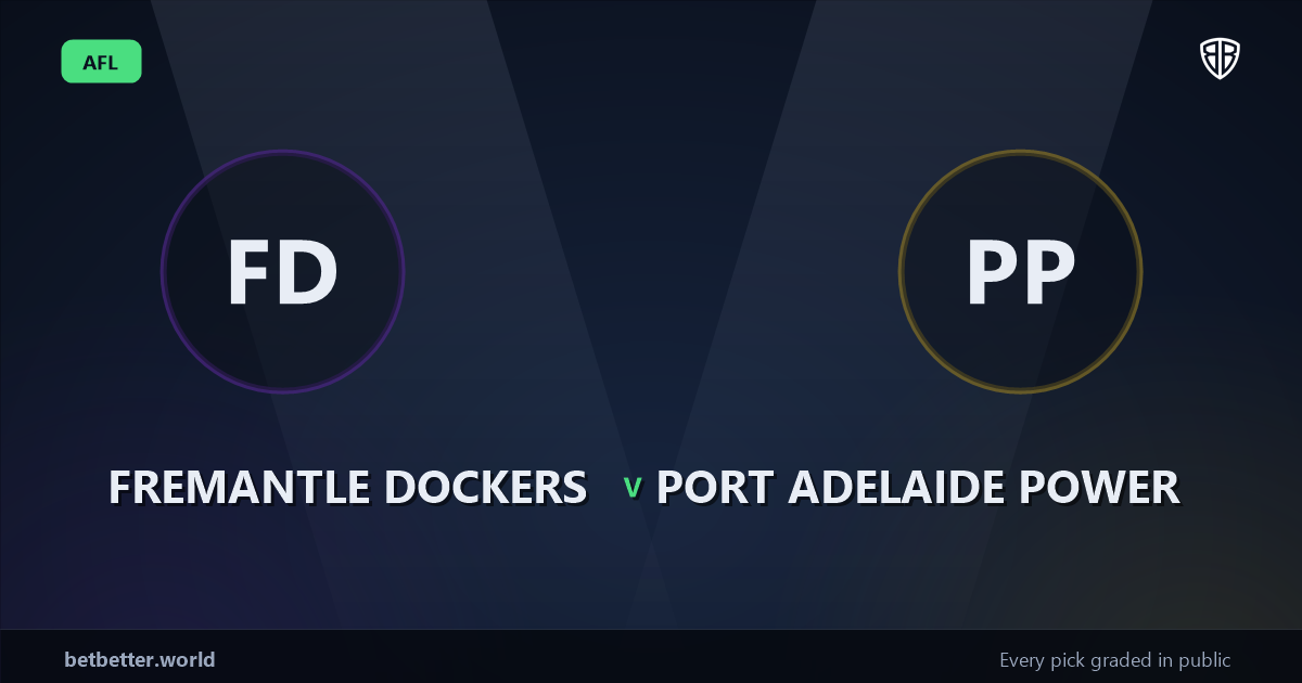 Fremantle Dockers vs Port Adelaide Power Prediction & Same Game Multi picks Key Insights: High-Value Opportunity