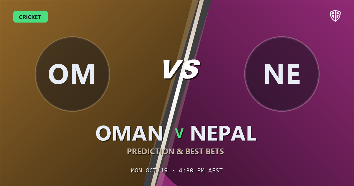 Oman vs Nepal Prediction & Picks, October 19, 2026