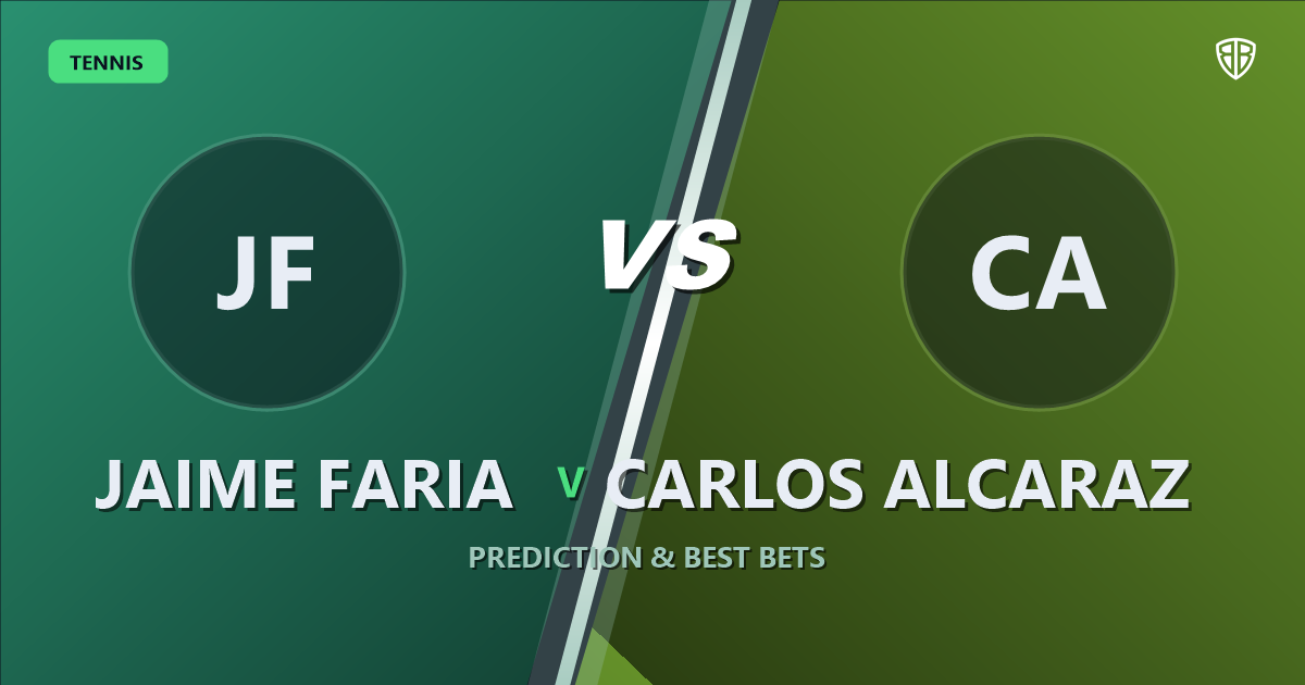 Jaime Faria vs Carlos Alcaraz Prediction & Picks: Full Match Breakdown & Bets