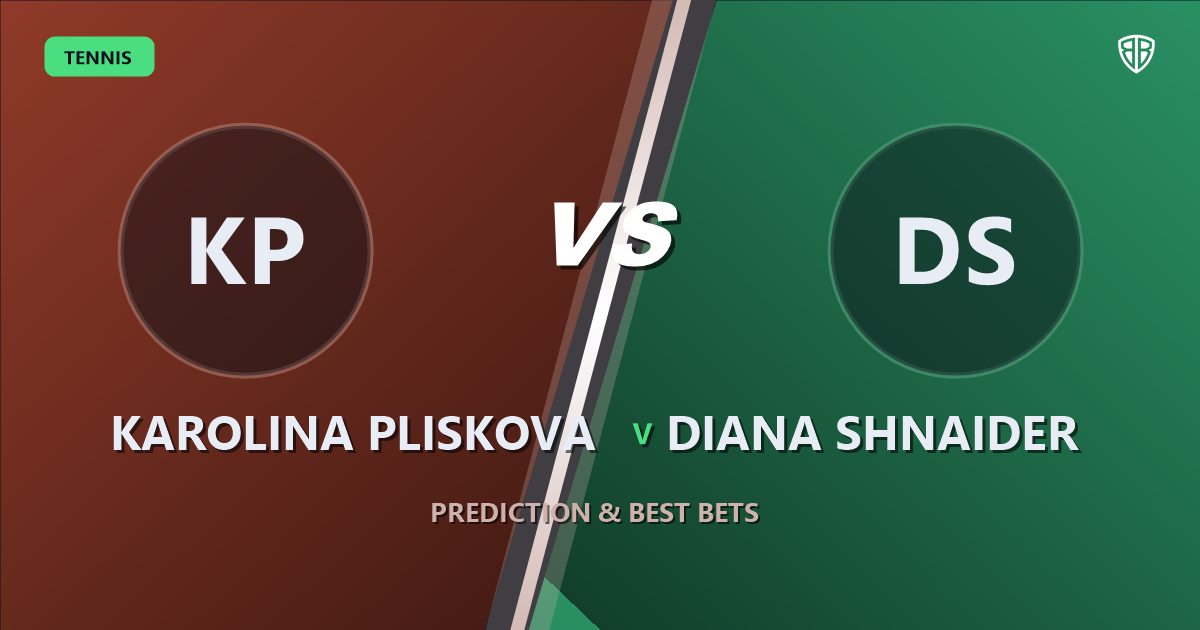 Karolina Pliskova vs Diana Shnaider Prediction & Picks: Full Match Breakdown & Bets