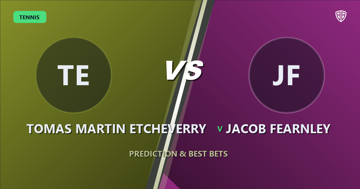 Tomas Martin Etcheverry vs Jacob Fearnley Prediction & Picks: Full Match Breakdown & Bets