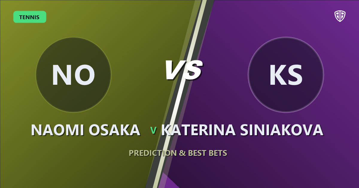 Naomi Osaka vs Katerina Siniakova Prediction & Picks: Don't Miss These Odds