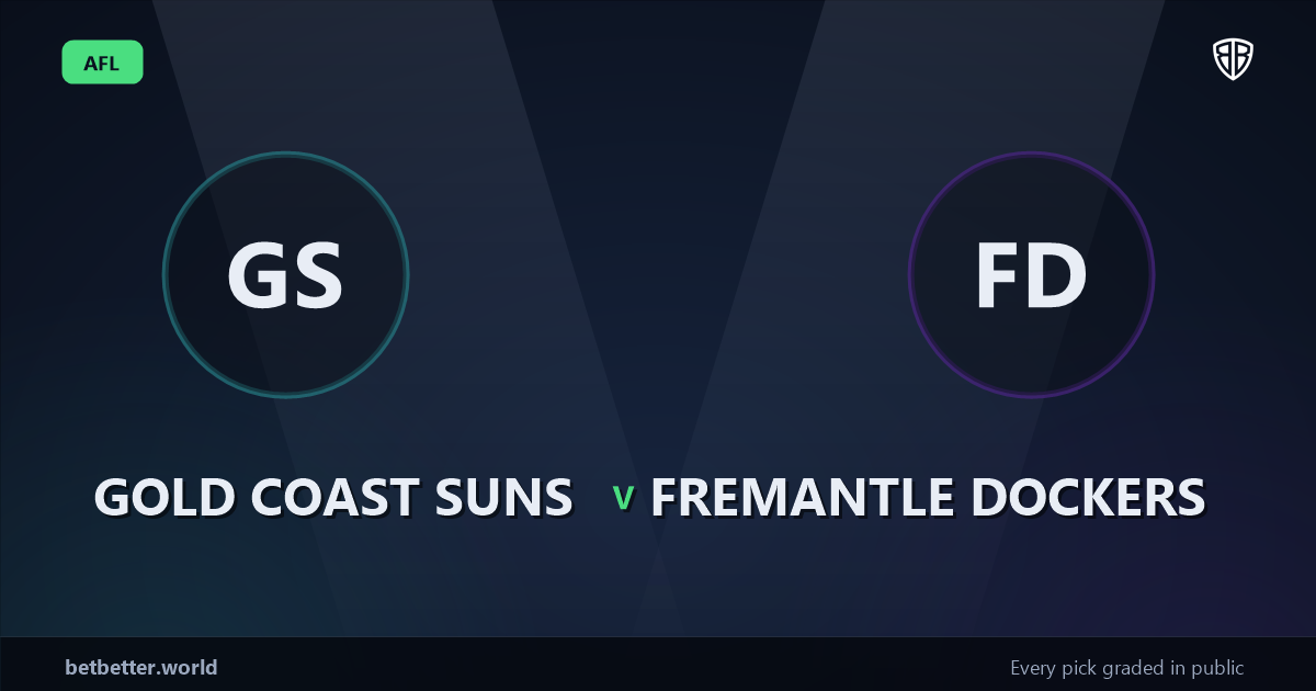 Gold Coast Suns vs Fremantle Dockers Prediction & Same Game Multi picks Value Multi: Smart Betting Angles