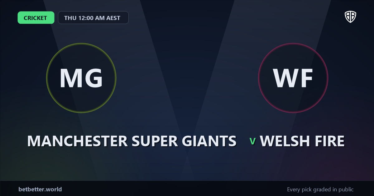 Manchester Super Giants vs Welsh Fire Prediction & Picks: The Hundred Preview