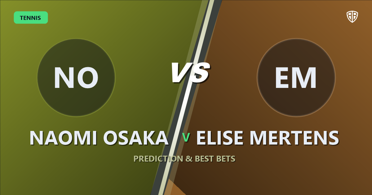 Naomi Osaka vs Elise Mertens Prediction & Picks: Analytics Breakdown