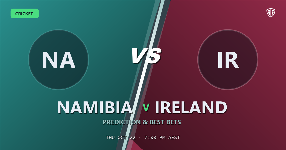 Namibia vs Ireland Prediction & Picks, October 22, 2026
