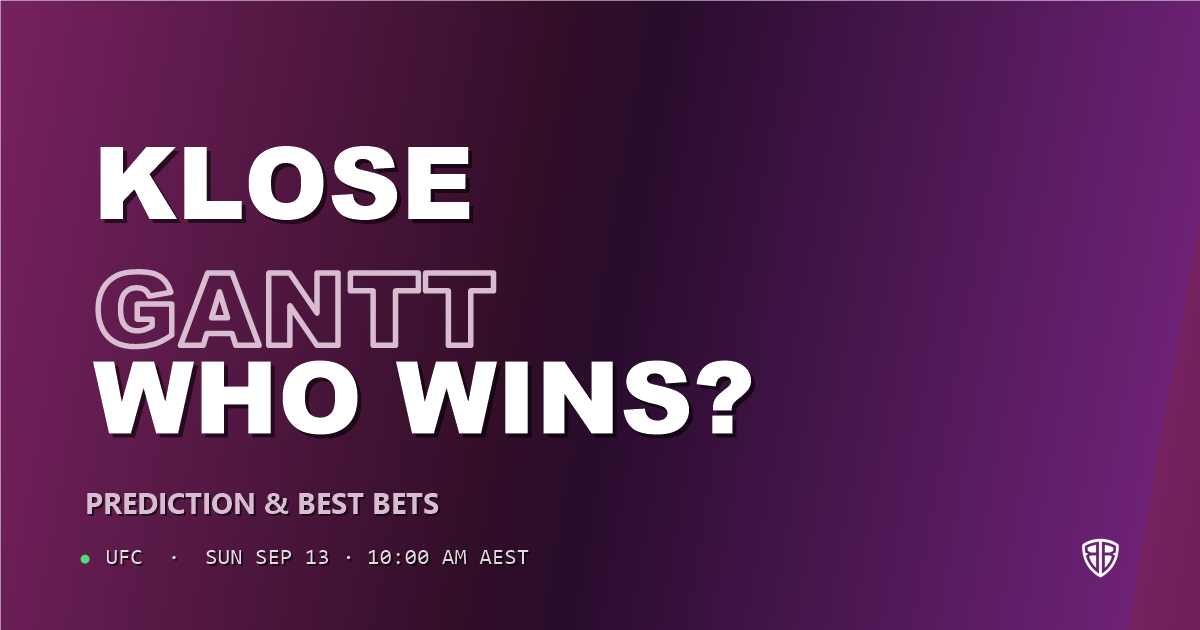 Drakkar Klose vs Tommy Gantt Prediction & Picks: Stat-Based Insights