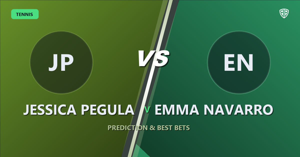 Jessica Pegula vs Emma Navarro Prediction & Picks: Analytics Breakdown