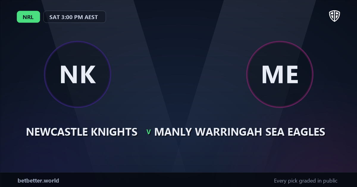 Newcastle Knights vs Manly Warringah Sea Eagles Prediction & Picks: Our Expert Analysis