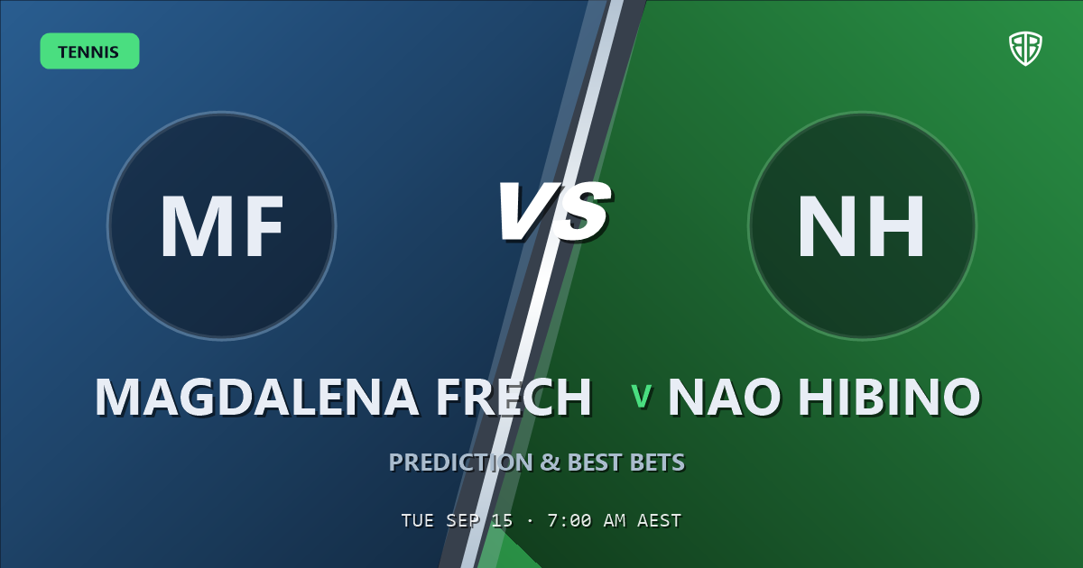 Magdalena Frech vs Nao Hibino Prediction & Picks: Full Match Breakdown & Bets