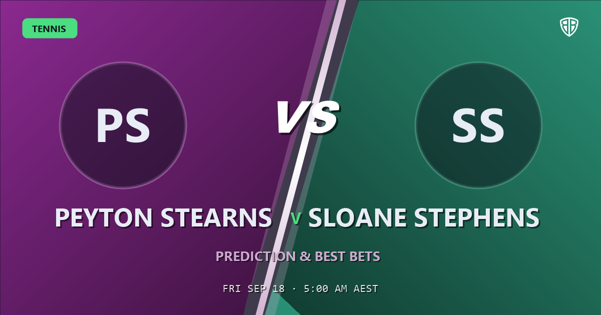 Peyton Stearns vs Sloane Stephens Prediction & Picks: Stat-Based Insights