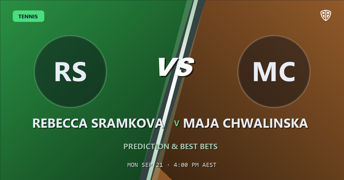 Rebecca Sramkova vs Maja Chwalinska Prediction & Picks: High-Value Opportunity